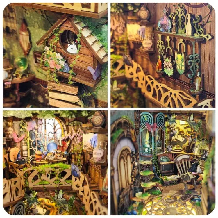 Czarodziejki lasu* - Miniaturowy domek Book Nook Joincon
