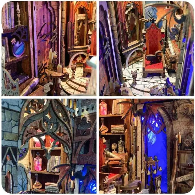 Blask magii - Miniaturowy domek Book Nook Joincon