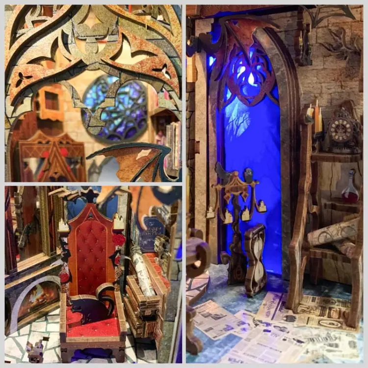 Blask magii - Miniaturowy domek Book Nook Joincon