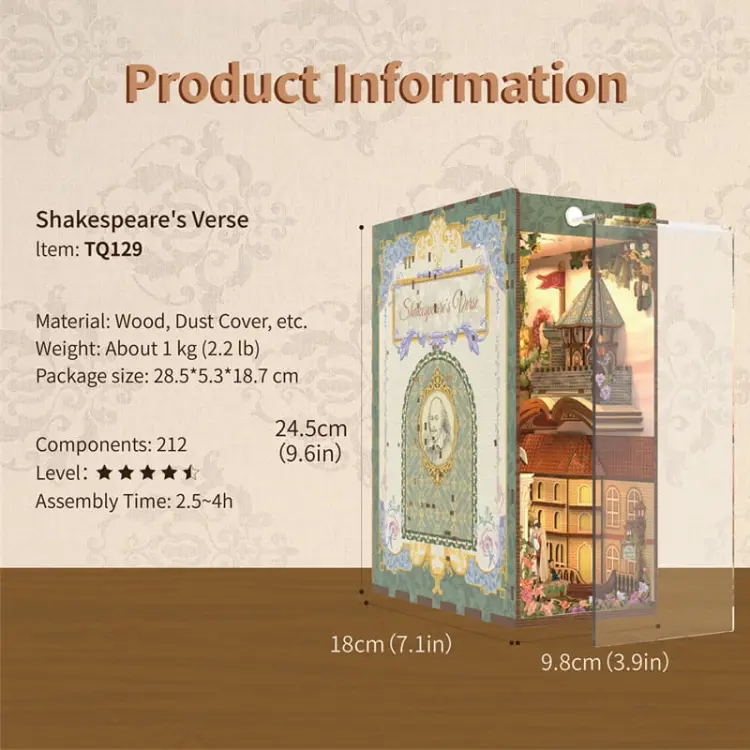 Romeo i Julia - miłość świata*- Book Nook Tonecheer