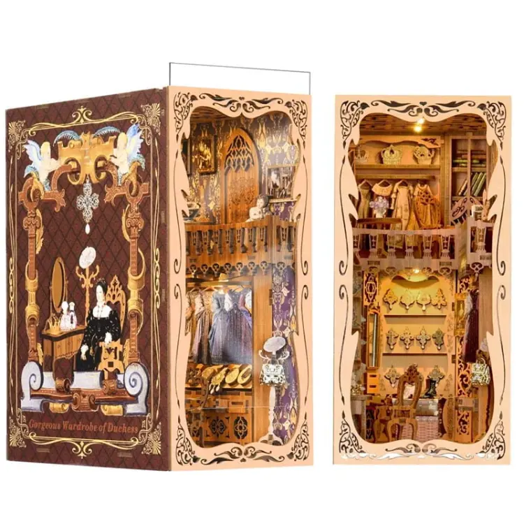Królewska garderoba* - Miniaturowy domek Book Nook Aslowsnail