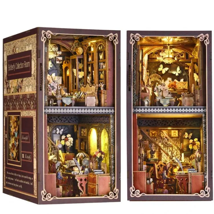 Muzeum motyli*- Miniaturowy domek Book Nook Aslowsnail