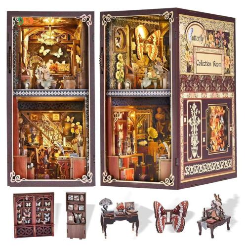 Muzeum motyli*- Miniaturowy domek Book Nook Aslowsnail