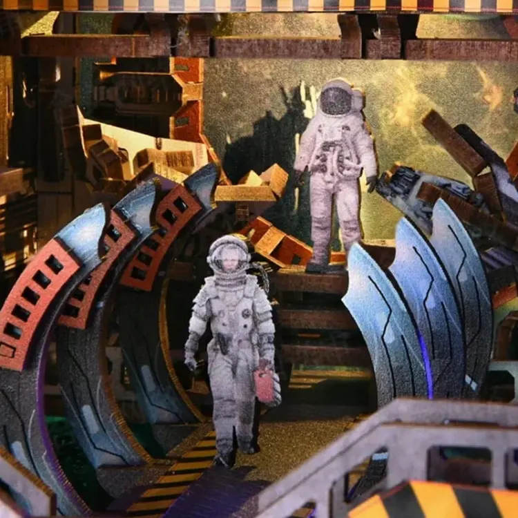 Interstellar*- Miniaturowy domek Book Nook Aslowsnail