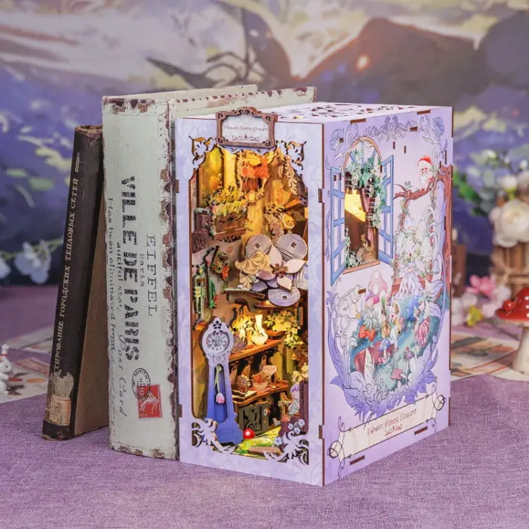 Koncert leśnych kwiatów* - Book Nook CuteBee