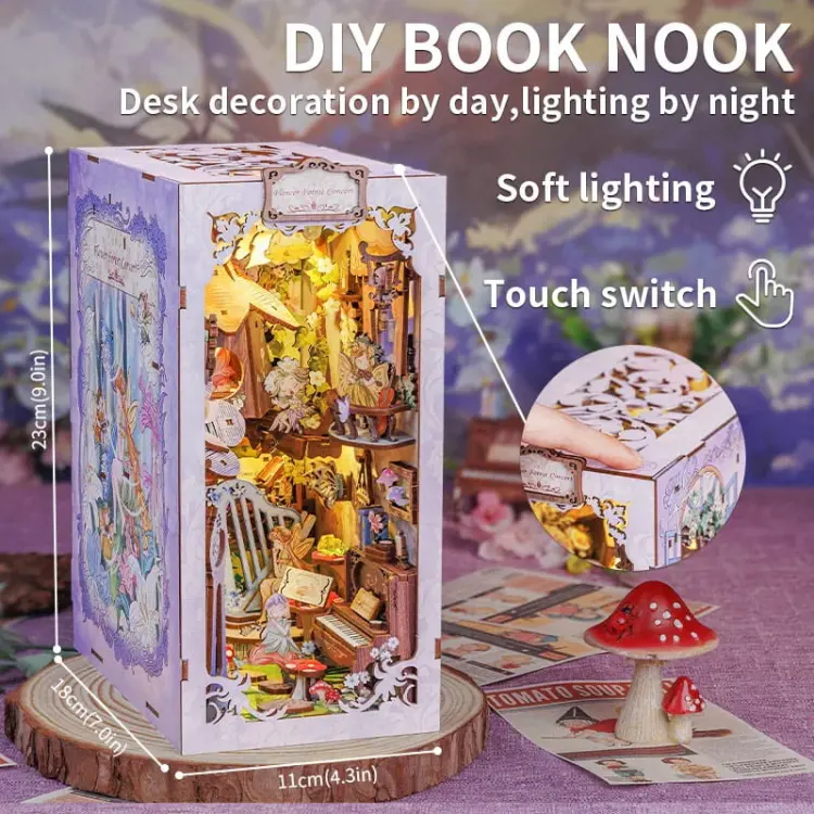 Koncert leśnych kwiatów* - Book Nook CuteBee