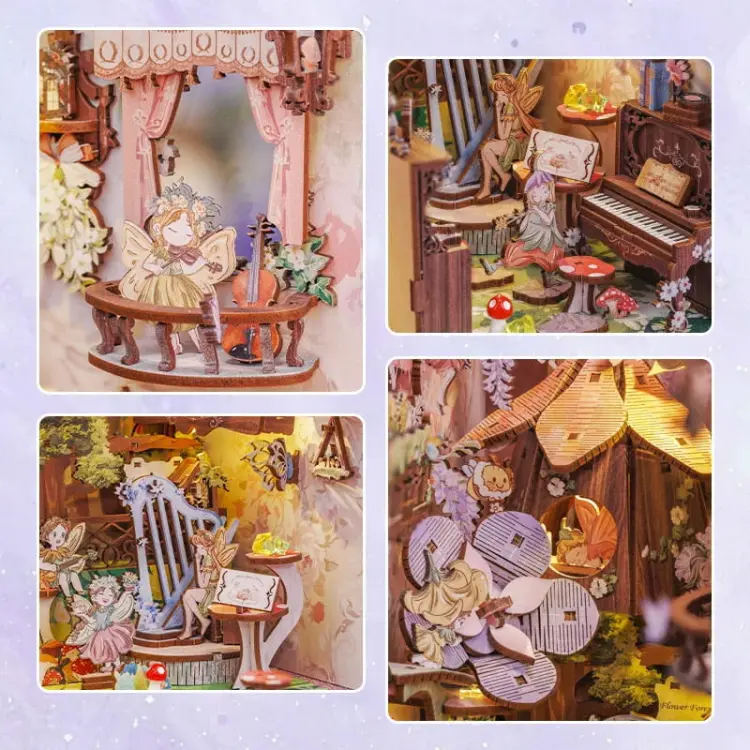 Koncert leśnych kwiatów* - Book Nook CuteBee