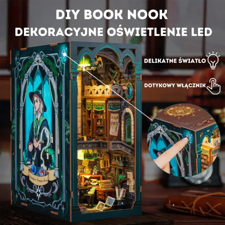 Pokój życzeń*- Miniaturowy domek Book Nook CuteBee