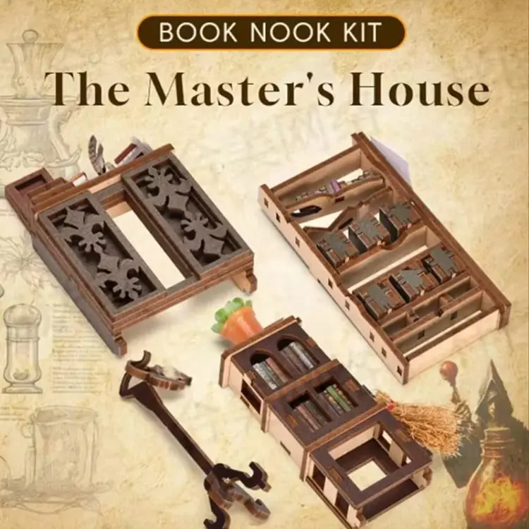 Akademia magii*- Miniaturowy domek Book Nook Aslowsnail