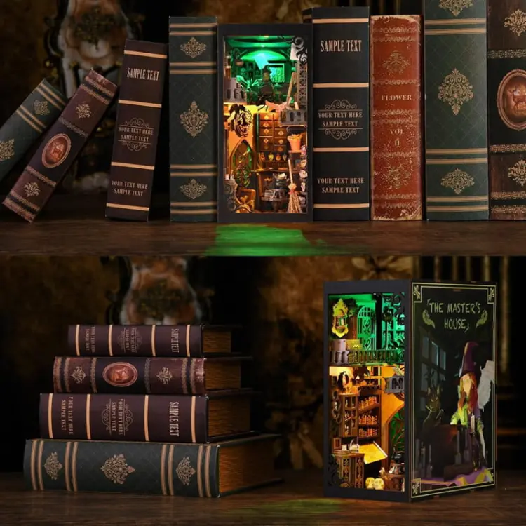 Akademia magii*- Miniaturowy domek Book Nook Aslowsnail