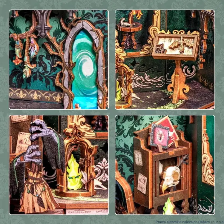 Niezwykłe Herbarium* - Miniaturowy domek mini Book Nook CuteBee