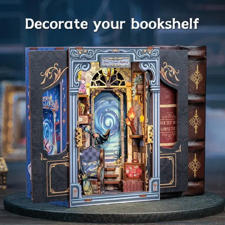Podróż w czasie*- Miniaturowy domek mini Book Nook CuteBee