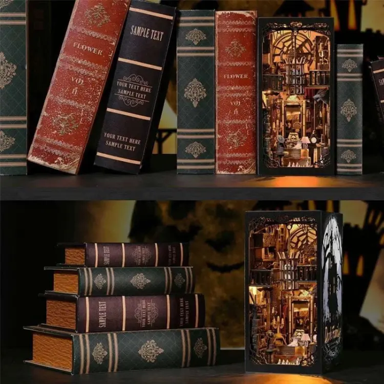 Dracula family* - Miniaturowy domek Book Nook Aslowsnail