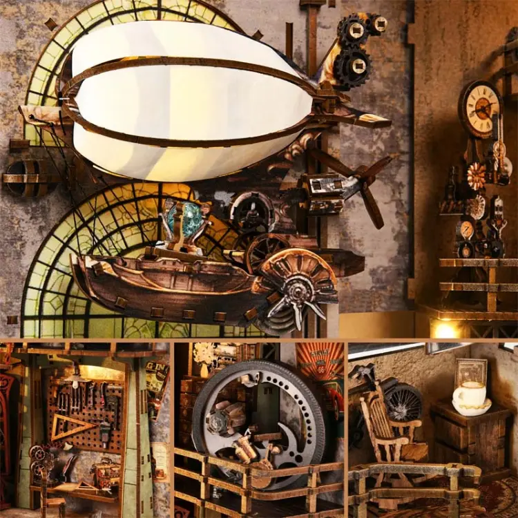 Miniaturowy domek Book Nook - Nautilius - Aslowsnail