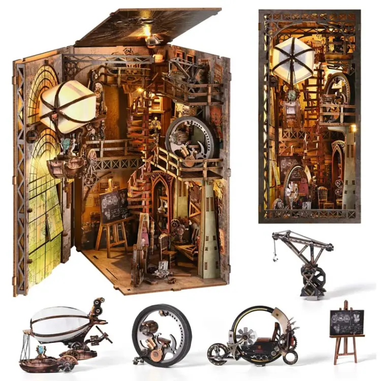 Miniaturowy domek Book Nook - Nautilius - Aslowsnail