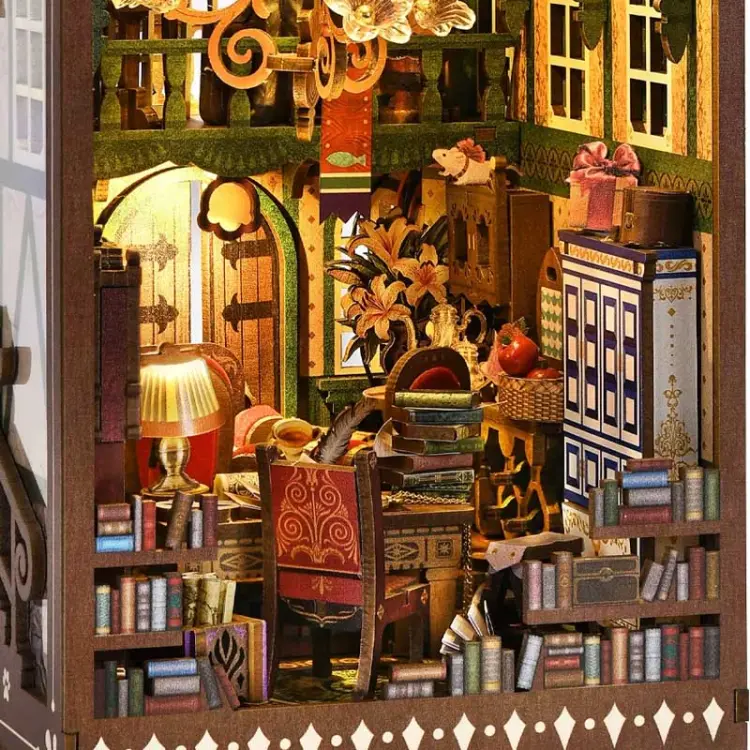 Biuro detektywa Kota*- Miniaturowy domek Book Nook Aslowsnail