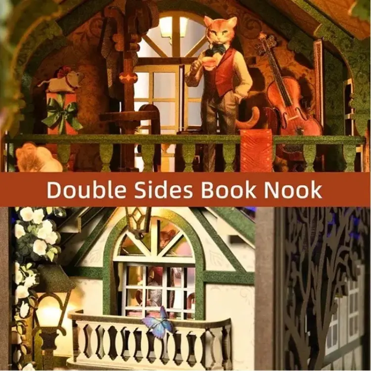 Biuro detektywa Kota*- Miniaturowy domek Book Nook Aslowsnail