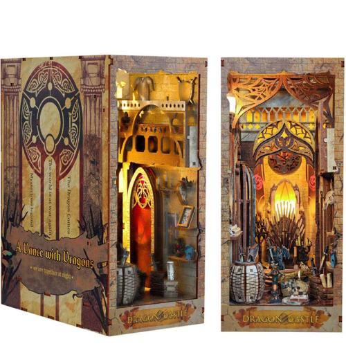 Tron smoka - Miniaturowy domek Book Nook Joincon
