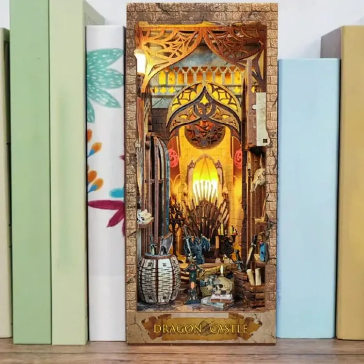 Tron smoka - Miniaturowy domek Book Nook Joincon