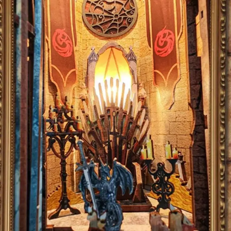 Tron smoka - Miniaturowy domek Book Nook Joincon