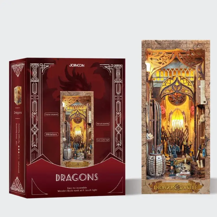 Tron smoka - Miniaturowy domek Book Nook Joincon
