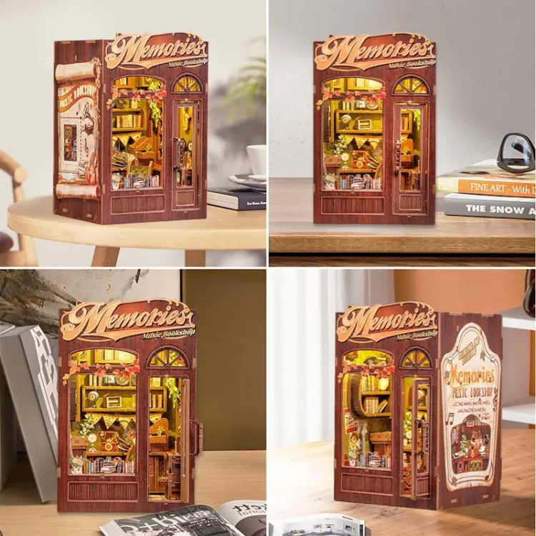 Retro Winyle* - Miniaturowy domek mini Book Nook CuteBee
