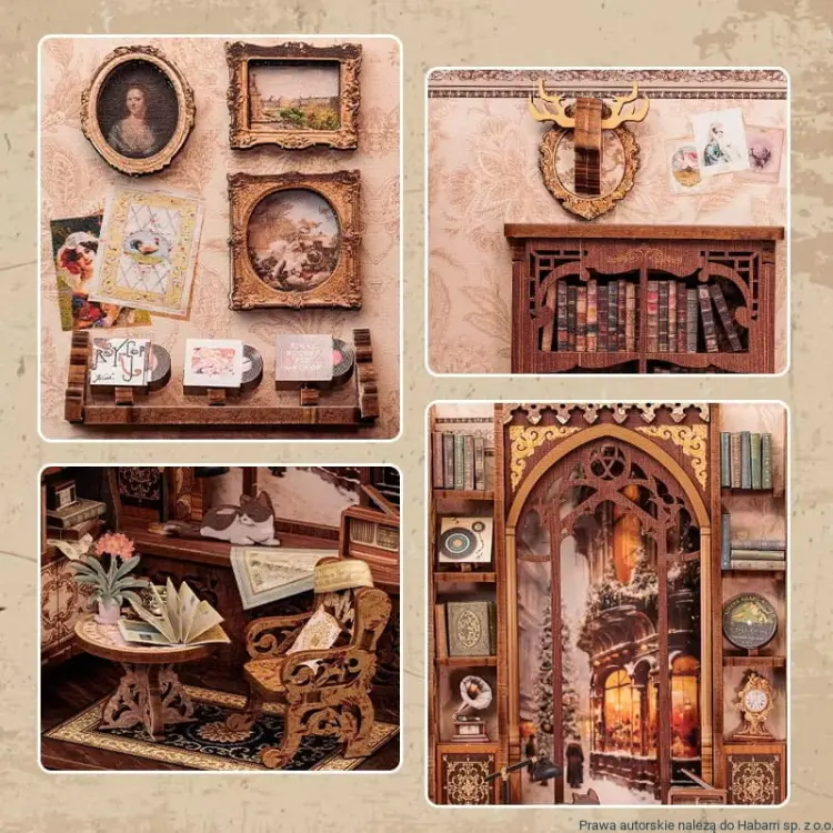 Miniaturowy domek DIY Book Nook - Klub książki*
