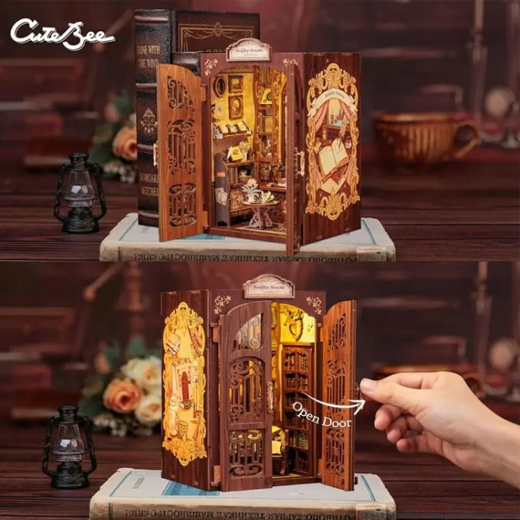 Miniaturowy domek DIY Book Nook - Klub książki*