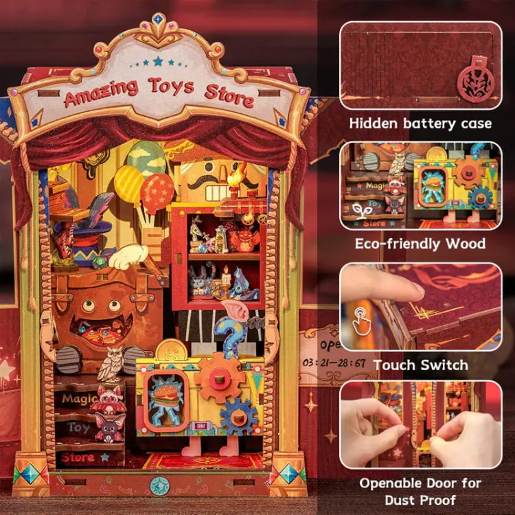 Miniaturowy domek mini Book Nook - Hokus Pokus
