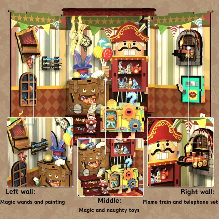 Miniaturowy domek mini Book Nook - Hokus Pokus