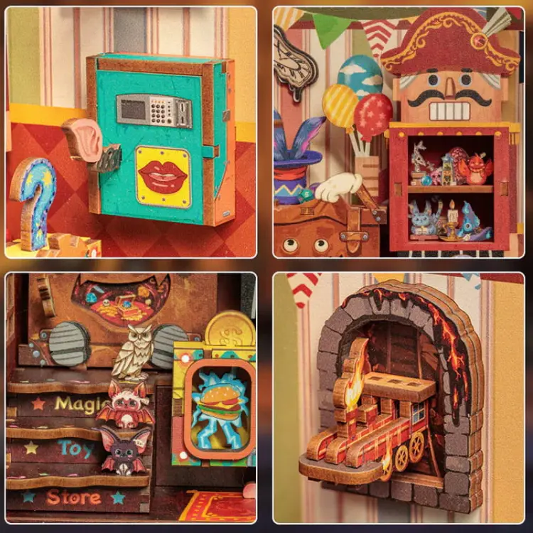 Miniaturowy domek mini Book Nook - Hokus Pokus