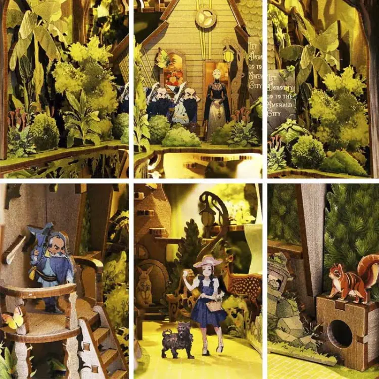 Czarnoksiężnik z Krainy OZ* - Miniaturowy domek Book Nook Aslowsnail