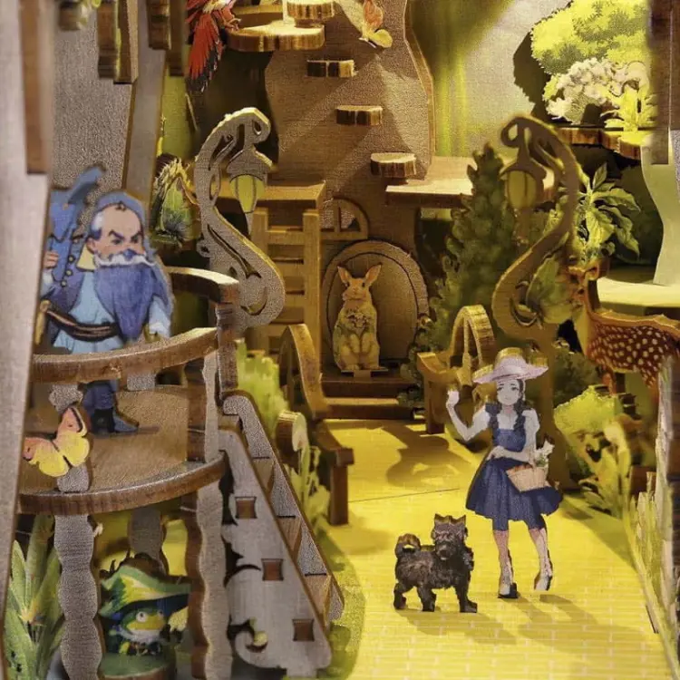 Czarnoksiężnik z Krainy OZ* - Miniaturowy domek Book Nook Aslowsnail