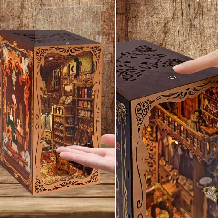 Królewska garderoba* - Miniaturowy domek Book Nook Aslowsnail
