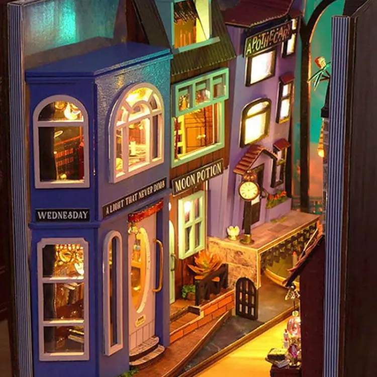 Miniaturowy domek Book Nook - Tajemna uliczka