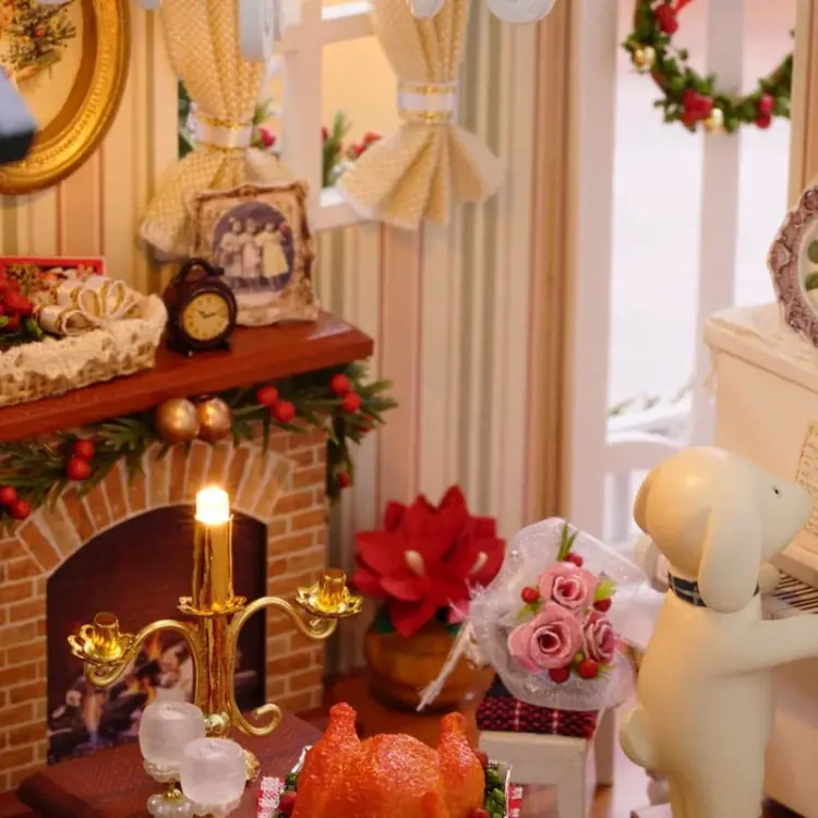 Miniaturowy domek - Magiczne Boże Narodzenie