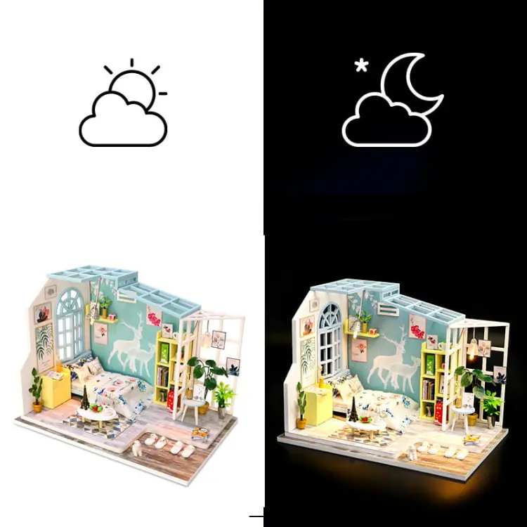 Miniaturowy domek Domek w górach
